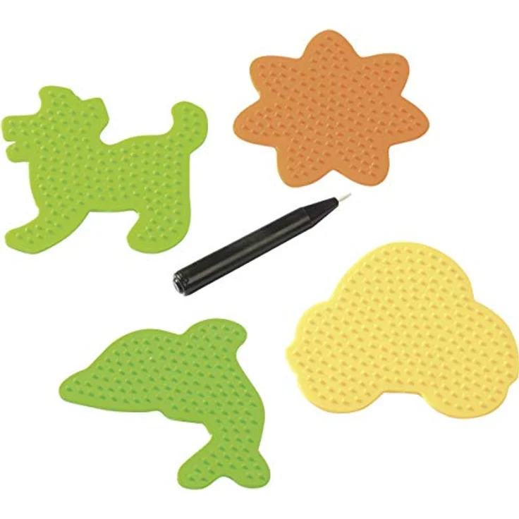 Knorr Prandell Bügelperlen Steckplatten-Set Figuren, 5 Teile - Kunststoff, für Kinder geeignet – Bild 2