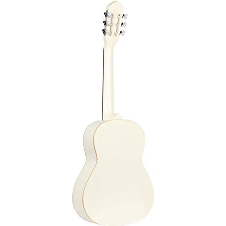 Ortega Guitars weiße Konzertgitarre 3/4-Größe - Family Series - inklusive Gigbag - Mahagoni / Fichtendecke (R121-3/4WH) – Bild 2
