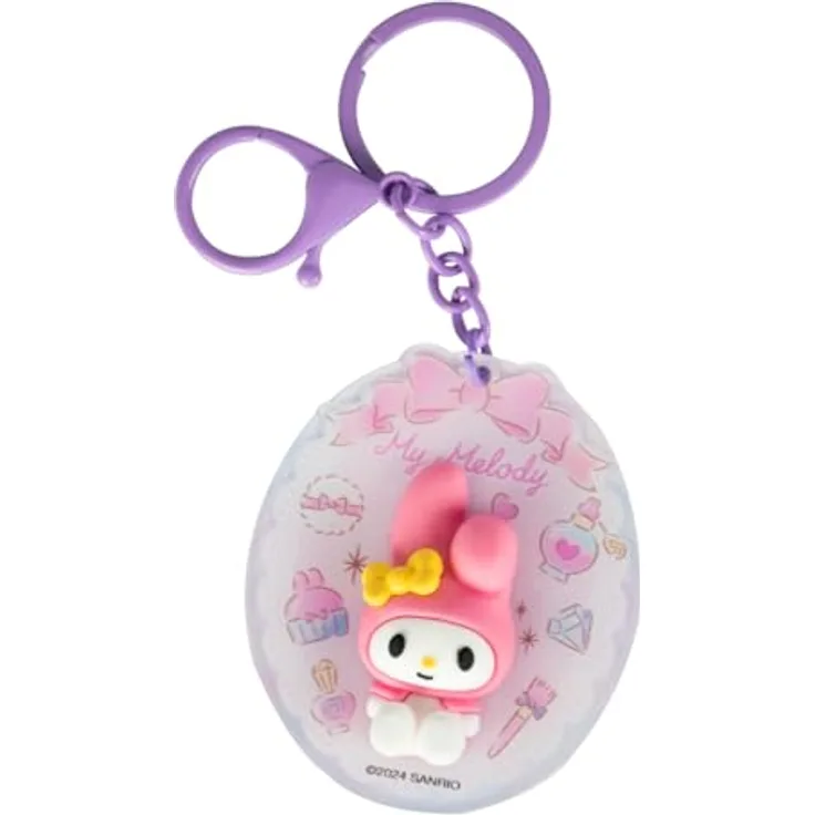 BlueSkyStudios Sanrio Schlüsselanhänger My Melody 3D, niedliche Sammelfigur für Fans, pink