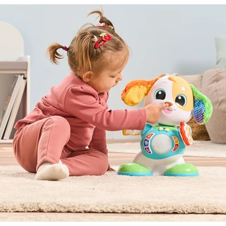 VTech Baby Tanz- & Sing-Hündchen, motorisierter Musikspielzeughund mit 5 interaktiven Tasten, mehrfarbige Lichteffekte und Bewegungsanimation – Bild 5