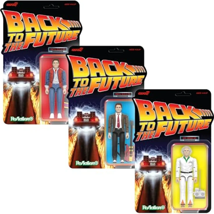 Super7 Zurück in die Zukunft ReAction+ Actionfigur Wave 01 Doc Brown '85, detailgetreue Nachbildung, 3 cm hoch, hochwertiger Kunststoff – Bild 4