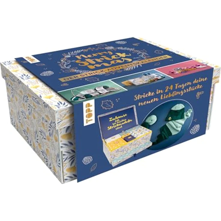 Frech Merry Strickmas Adventskalender - Mit 200 g Garn, Rundstricknadeln und vielen Überraschungen – Bild 2