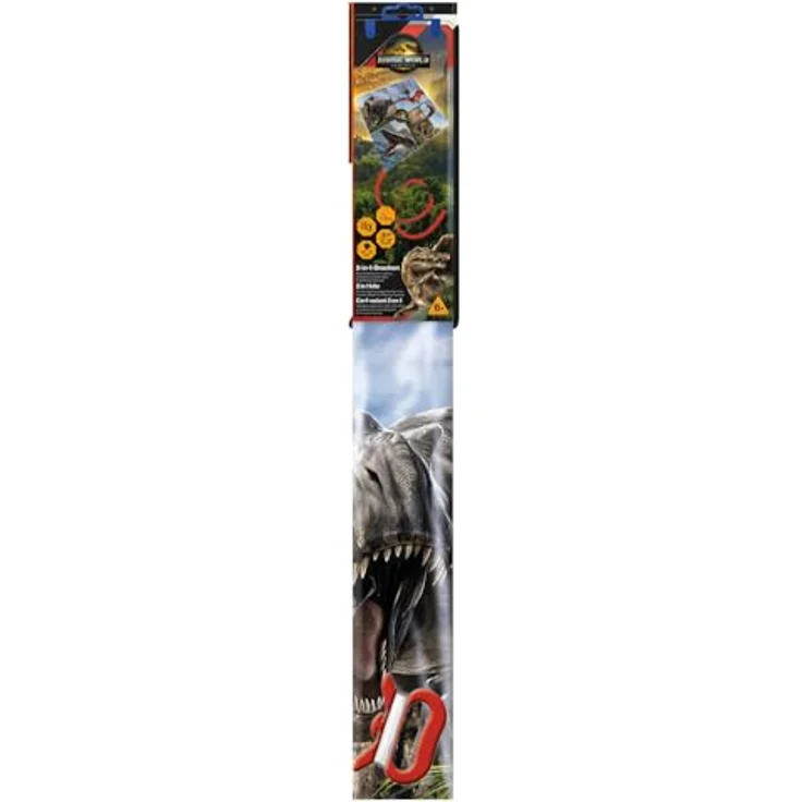Günther Flugspiele Einleiner Drachen Jurassic World 2-in-1, 780mm Spannweite, Ripstop-Polyester, geeignet für Kinder ab 6 Jahren – Bild 2