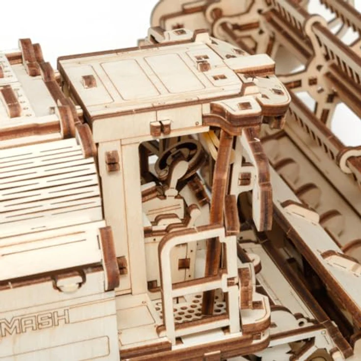 EWA Eco-Wood-Art GETREIDEERNTEMÄHDRESCHER GH800, 3D-Holzpuzzle DIY-Bausatz mit 864 Teilen, für Jugendliche und Erwachsene, ohne Kleber erforderlich, aus hochwertigem Sperrholz, 527x458x187 mm – Bild 4