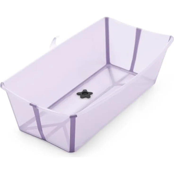 Stokke Flexi Bath X-Large, faltbare Babybadewanne in Lavender, geräumig und leicht, ideal für zuhause und unterwegs, für Kinder von 0-6 Jahren – Bild 1