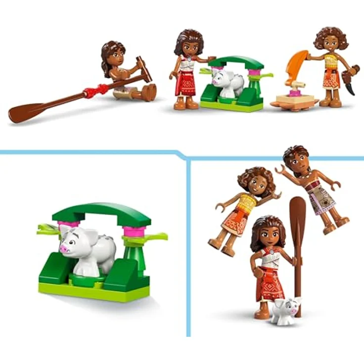 LEGO Vaianas Abenteuerfloß, Spielset für Kinder ab 6 Jahren, Schiffsspielzeug mit Disney Charakteren – Bild 4