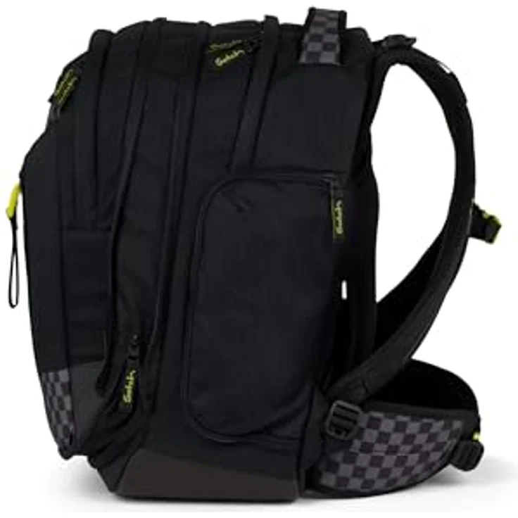 Satch Schulrucksack satch match, erweiterbarer Rucksack aus recyceltem Polyester, schwarz – Bild 9