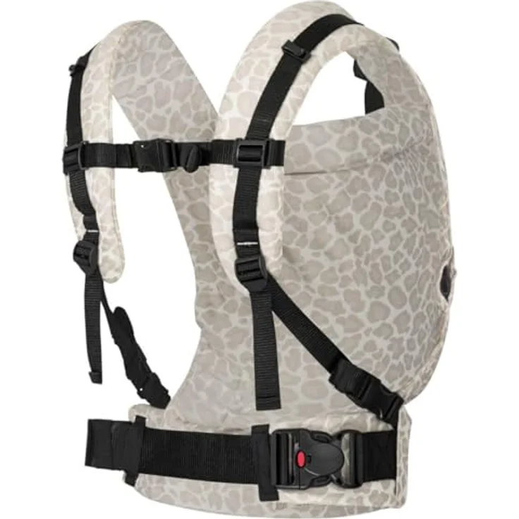 Hoppediz Babytrage Buckle, Vollschnallentrage ab Geburt (3,5 - 20 kg) mit ergonomischen Trägern und verstellbarem Rückenteil – Bild 3