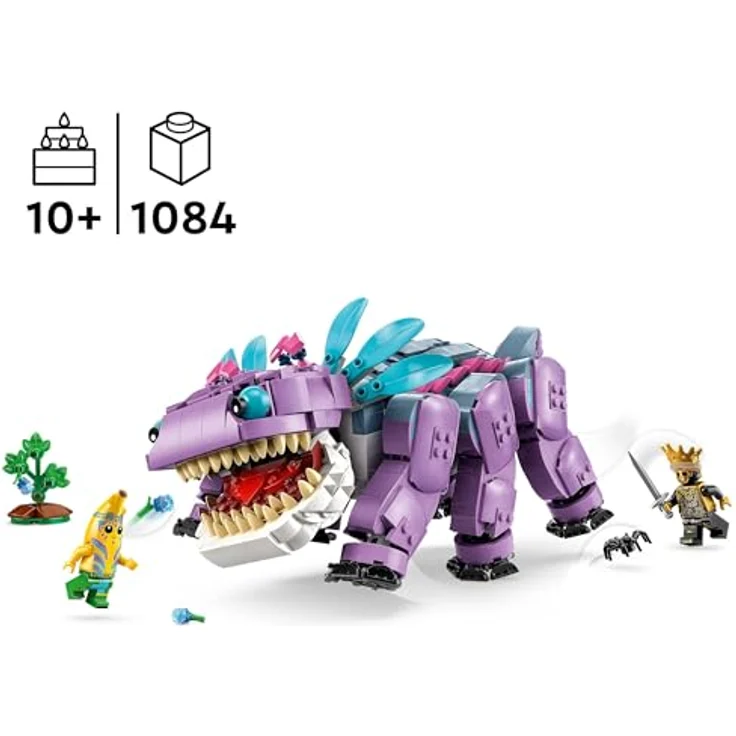 LEGO Fortnite Klombo Toy 77077, Dino Figur mit ORO und Island Peely Minifiguren, ab 10 Jahren, für Gamer und Spielzeugmonster-Fans – Bild 2