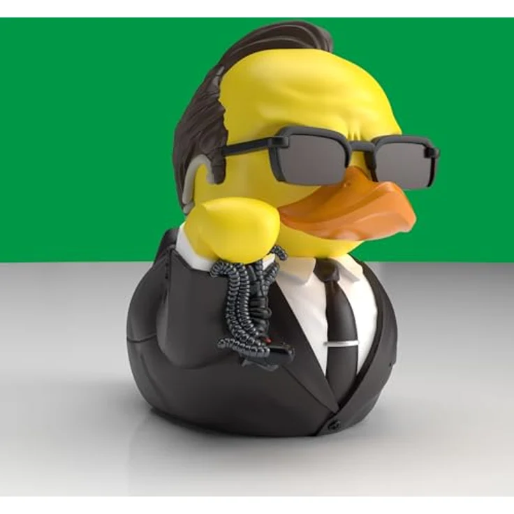 TUBBZ Erstausgabe: The Matrix - Agent Smith, Cosplaying-Gummiente Vinylfigur, 9 cm, in stapelbarer Vitrine – Bild 3