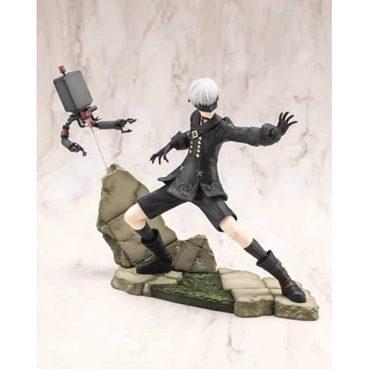 Kotobukiya Nier:Automata Ver. 1.1a ARTFX J Statue 1/8 9S, detailreiche PVC Sammelfigur, 18 cm, zusammensteckbar – Bild 2