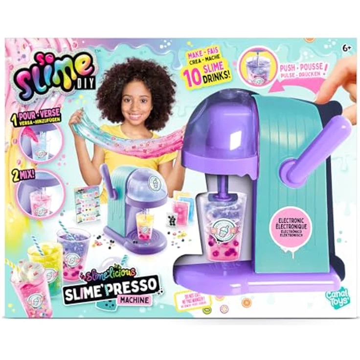 Canal Toys Slime 'Presso Machine, Kreativset für farbenfrohe Slime-Kreationen im Kaffeemaschinen-Design – Bild 2