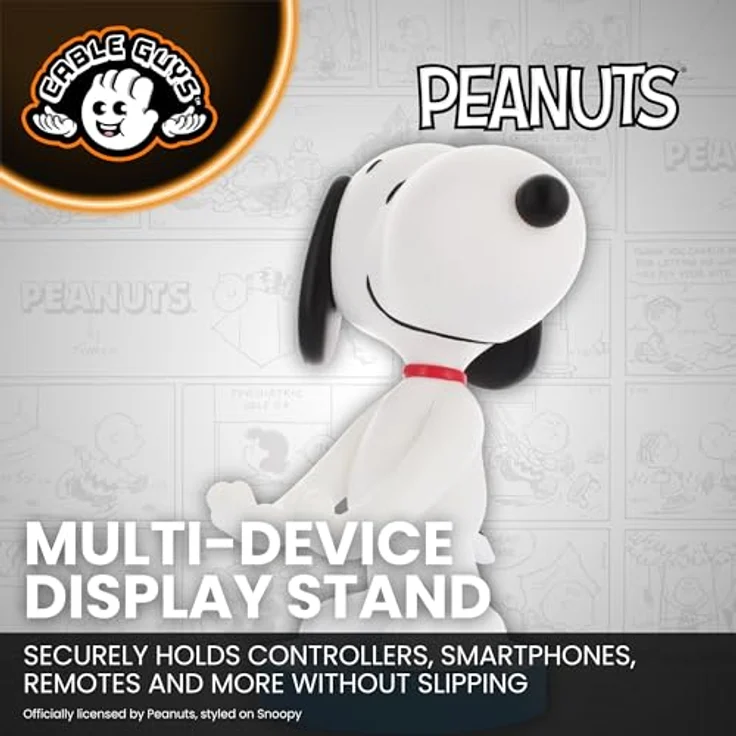 Exquisite Gaming Cable Guys Uchwyt na kontroler i telefon Peanuts Snoopy mit Ladekabel, Sammlerfigur – Bild 3