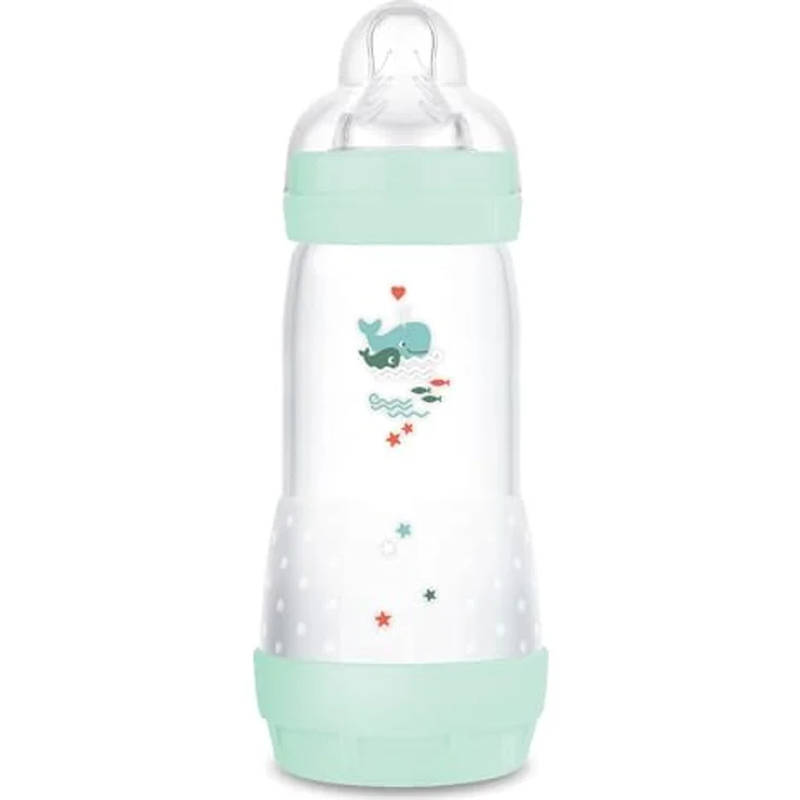 MAM Babyflasche Easy Start Baby Weithalsflasche mit SkinSoft Trinksauger, Antikolik, Mint/Creme/Rosa, 160/260ml, auslaufsicher, Weithalsformat – Bild 3