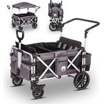 elvent FamilyStar 4 Kinderwagen 4-Sitzer – leicht, faltbar, bis 80 kg, viel Platz, Sonnendach, Sitzpolster, 5-Punkte-Gurt