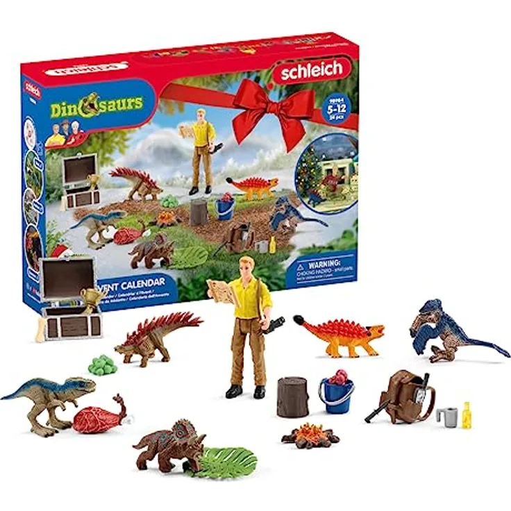 schleich 98984 Adventskalender 2023 DINOSAURS, ab 5 Jahren, DINOSAURS - Spielset, 24 Teile - Preisvergleich
