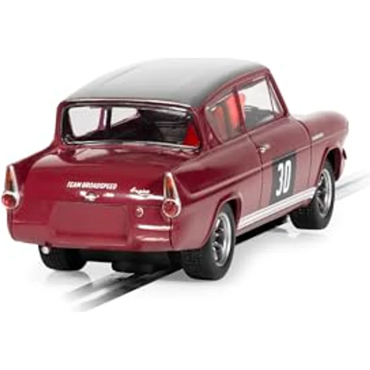 Scalextric C4546 Ford Anglia 105E-Broadspeed Slot-Cars, Kastanienbraun, Maroon, Kompatibel mit Spark Plug, ARC AIR/ARC ONE und ARC Pro/Digital – Bild 3