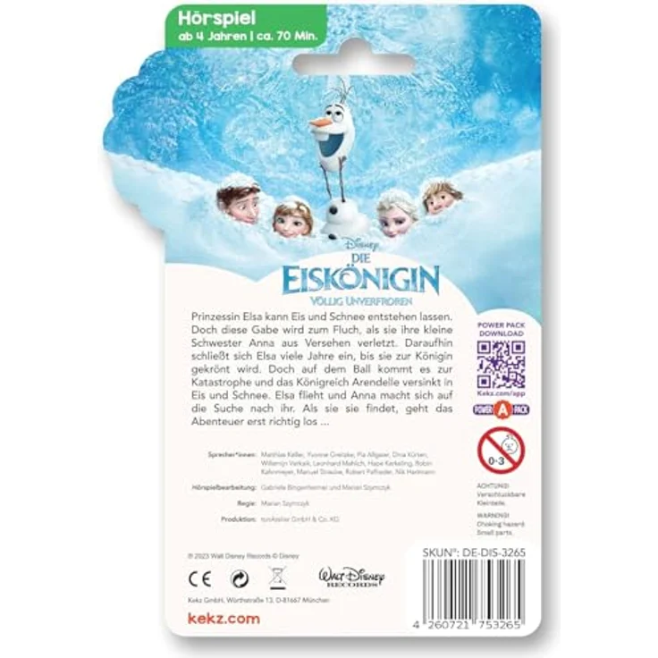 Kekz Hörspiel Die Eiskönigin - Völlig unverfroren, 1 Audio-Chip, für Kinder und Jugendliche – Bild 3