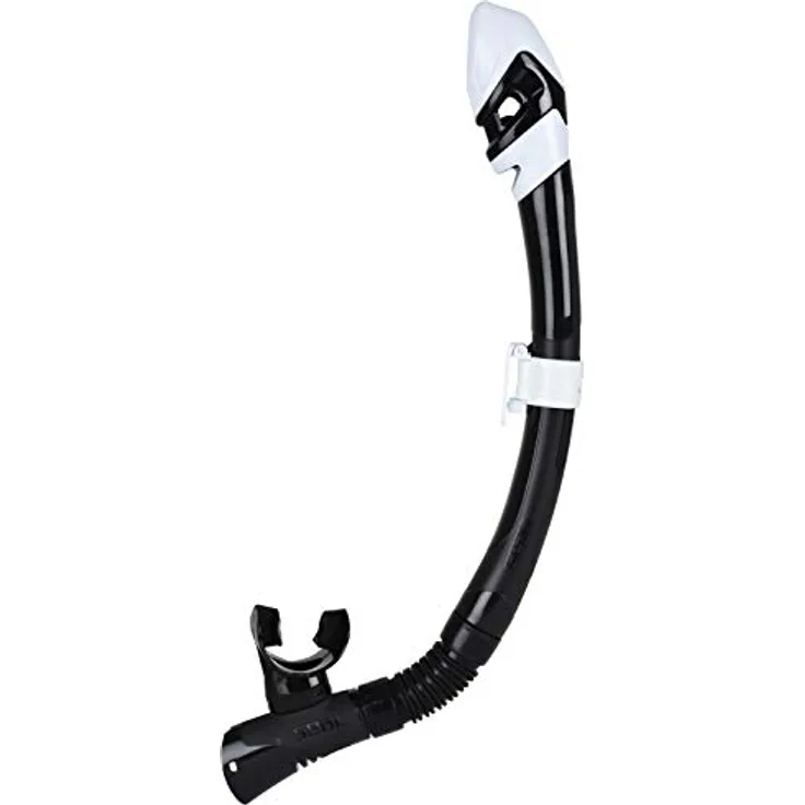 Seac Erwachsene Fast Dry Schnorchel Premium Mit Trockenventil, weiß/Schwarz, One Size