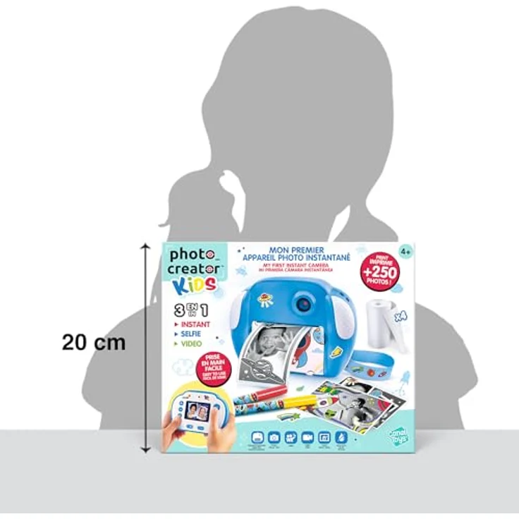 Canal Toys Appareil Photo Instantane, Kinderkamera mit 12 MP Auflösung und 1080p Videoaufnahme, blau – Bild 12