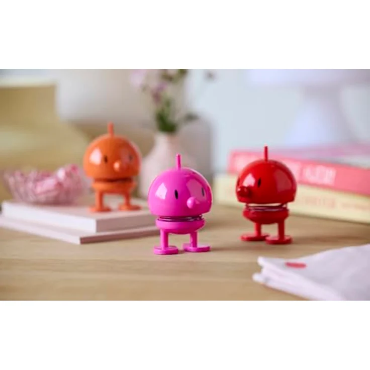 Hoptimist Bumble Wackelfigur, Skandinavische Deko Figur als Glücksbringer, 4,5 x 5,8 x 7,6 cm, Small, Pink – Bild 4