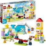 LEGO 10991 DUPLO Traumspielplatz Set, Konstruktionsspielzeug für Kinder ab 2 Jahren mit Wal- und Raketengerüste und Figuren, hilft Kleinkindern, Buchstaben, Zahlen und Farben mit Steinen zu Lernen