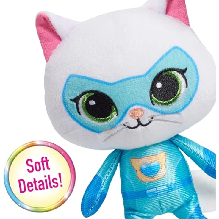 Just Play Disney Junior SuperKitties Bitsy - 16,5 cm großes Kätzchen, weicher Stoff, ab 2 Jahren – Bild 4