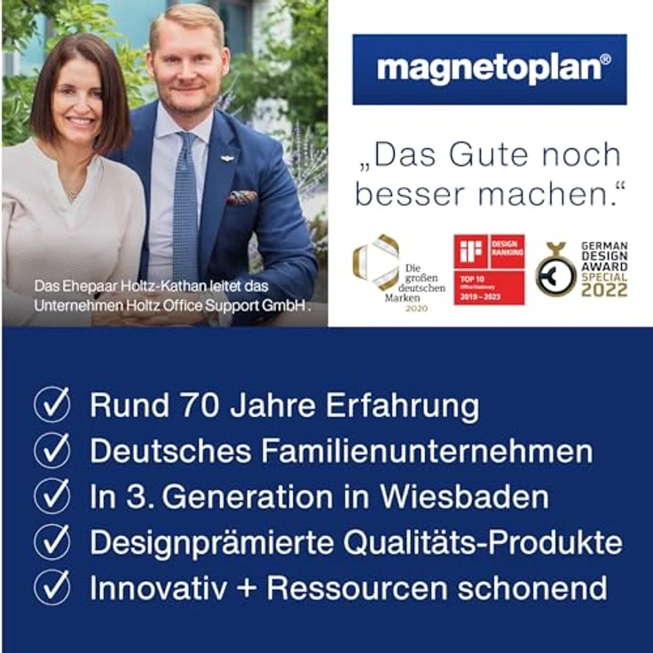 magnetoplan Stiftehalter magnetoTray medium, magnetisch, aus recyceltem PET-Filz, grün, 13 x 6 x 10 cm – Bild 6