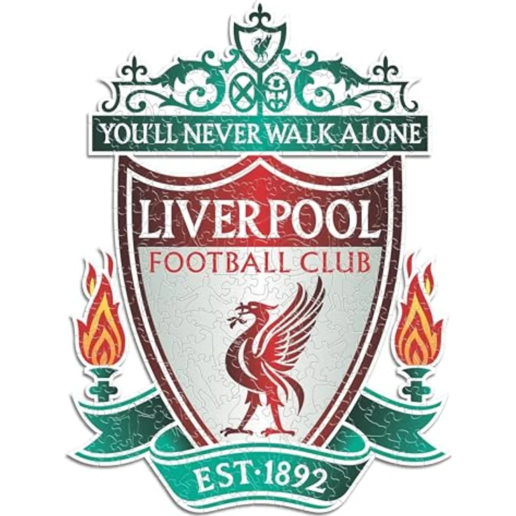 Iconic Puzzles Liverpool Crest Holzpuzzle, Größe L, 500 Teile, in lebendigen Farben – Bild 3