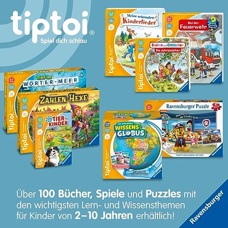 Ravensburger tiptoi® Buch - Meine Lern-Spiel-Welt - Englisch, interaktive Entdeckungsreise für Kinder mit Amy und Luke – Bild 8