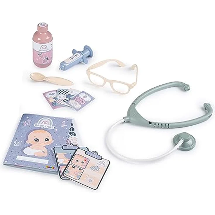 Smoby Toys Arztkoffer Kinder klein, Spielzeug-Doktorkoffer mit 19 Teilen und Zubehör, medizinischer Koffer für Kinder ab 3 Jahren, kompakt und tragbar – Bild 5