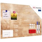 ALLboards Metallische Magnettafel MetalBoard, abwischbar und leicht, MASSIVHOLZ, 0,5 mm stark