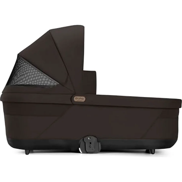 CYBEX Gold COT S LUX Kinderwagenaufsatz, Ab Geburt bis ca. 6 Monate, für Balios S Lux und Talos S Lux, Chocolate Brown, mit XXL-Sonnenverdeck und Tragegriff – Bild 4