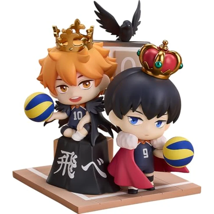 Good Smile Company Haikyu!! Minifiguren Qset 2er-Pack Shoyo Hinata & Tobio Kageyama, PVC, 11 cm, detailreich – Bild 1
