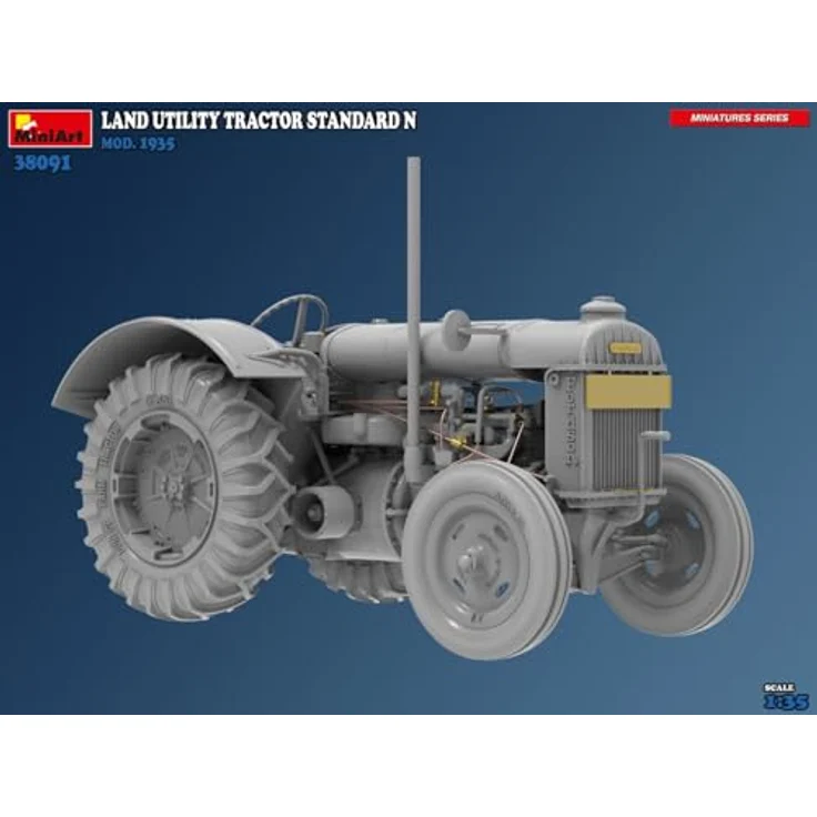 Mini art 1:35 Ackerschlepper Std. N Mod. 1935, detailgetreues Modellfahrzeug aus Kunststoff, 59 cm lang, historische Nachbildung eines Landnutzungs-Traktors – Bild 4