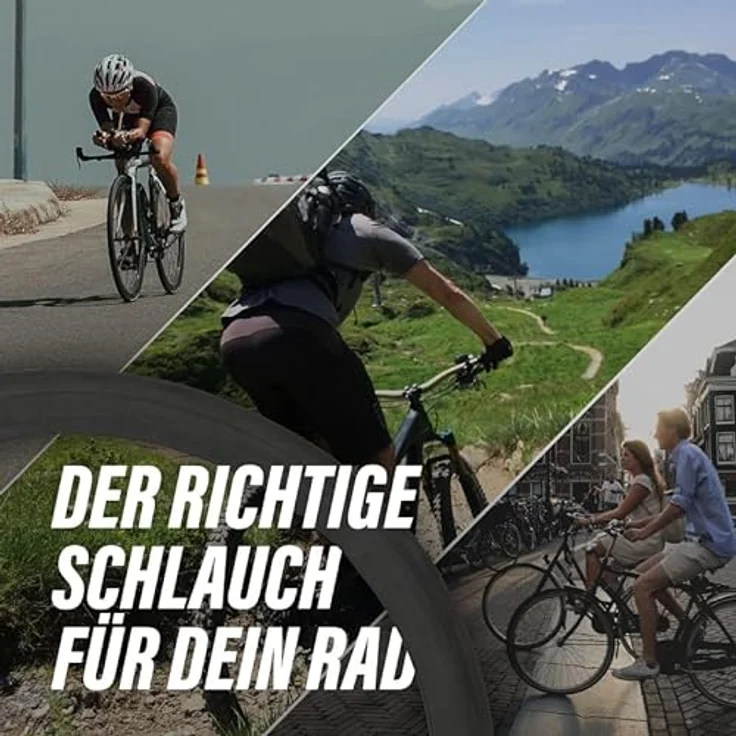 Fahrradschlauch (DV/Dunlop Ventil) 2er Set - 16 Zoll (16" x 1,75-2,125) Innenschlauch, ETRTO - 47/57-305 – Bild 4