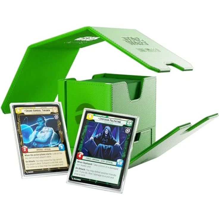 Gamegenic Star Wars: Unlimited Twin Suns Deck Pod – Premium Deckbox für Kartenspiel, grünes Design, bis zu 100 Karten und Sammelkarte in Hyperspace-Foil – Bild 1