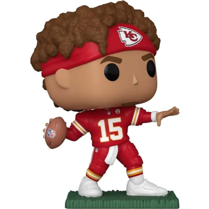 Funko Pop Sammelfigur NFL #251 Patrick Mahomes II / Kansas City Chiefs, Vinylfigur ca. 9 cm, detailgetreu und ein Must-Have für Fans – Bild 2