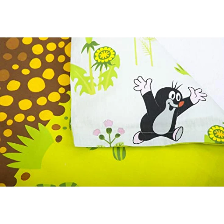 Herding DER KLEINE MAULWURF Kleinkinder-Bettwäsche-Set, Wendemotiv, Bettbezug , 2 Stück , 100 x 135 cm, Kopfkissenbezug 40 x 60 cm, Flanell/Biber – Bild 5