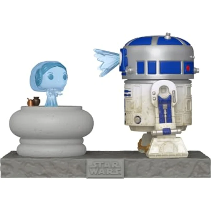 Funko Pop! Deluxe: SWS9 - R2-D2 mit Leia - Star Wars Vinyl-Sammelfigur, ca. 9,5 cm, hochwertiges Vinyl, ideales Geschenk für Sammler und Fans – Bild 2
