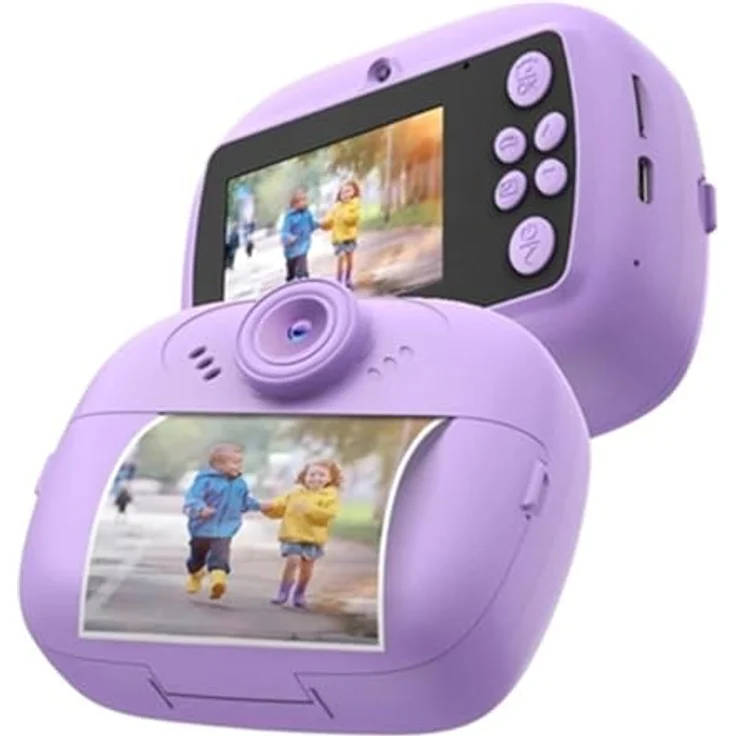 Celly Kidscamprint, Druckkamera für Kinder mit 30 Effekten, lila – Bild 2