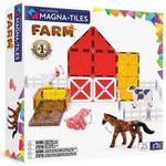 Magna-Tiles Boerderij Set, Magnetische Baukästen mit 25 Teilen für kreatives Spielen