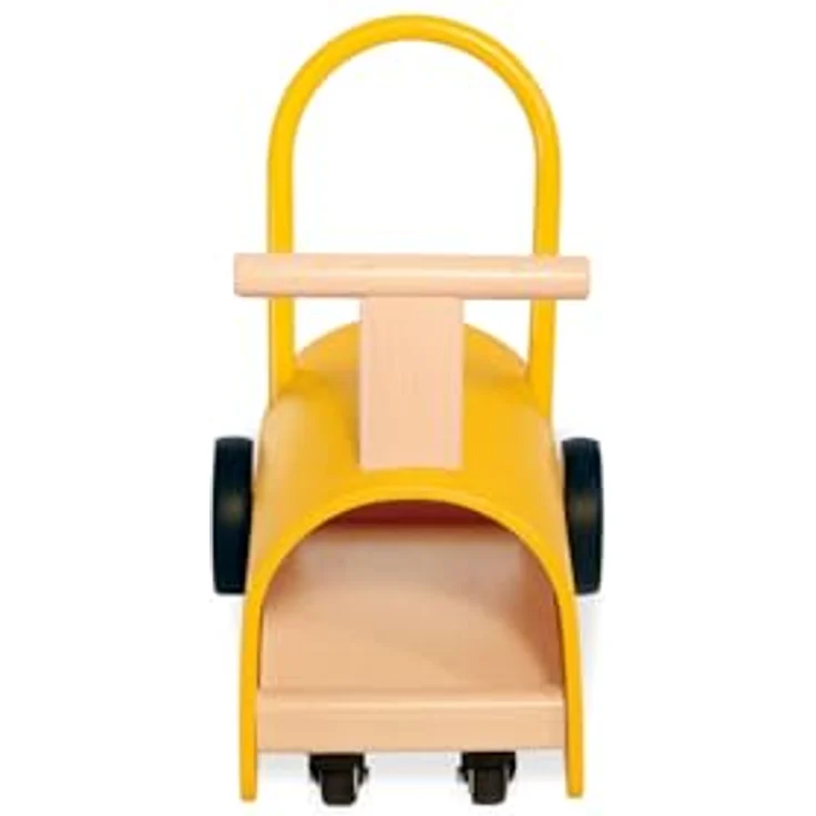 PINOLINO Enzo Kinder Lauflernwagen und Rutschauto, Holz, lebhaftes Gelb, für Kleinkinder ab 1 Jahr – Bild 5
