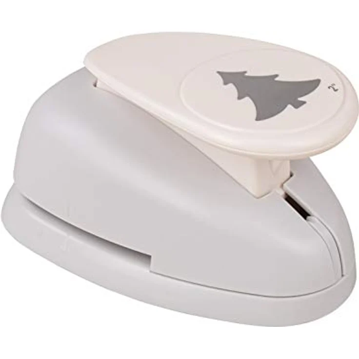 Rayher Hobby 69008000 Motivstanzer Tannenbaum, ø 5,08 cm- 2 Zoll, geeignet für Papier/Karton bis zu 200g/m² – Bild 2
