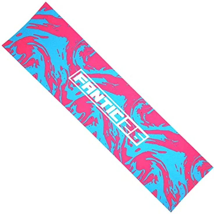Fantic26 Stuntscooter Fantic26 Stunt-Scooter Griptape 58,5cm x 15,5cm Swirl Pink/Türkis, reißfestes/wasserfestes PVC Material, extra starker Kleber – Bild 3