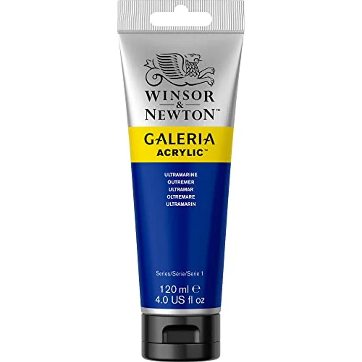 Winsor & Newton Galeria Acrylfarbe, hohe Pigmentierung, lichtecht, buttrige Konsistenz, 120 ml Tube - Ultramarin – Bild 5