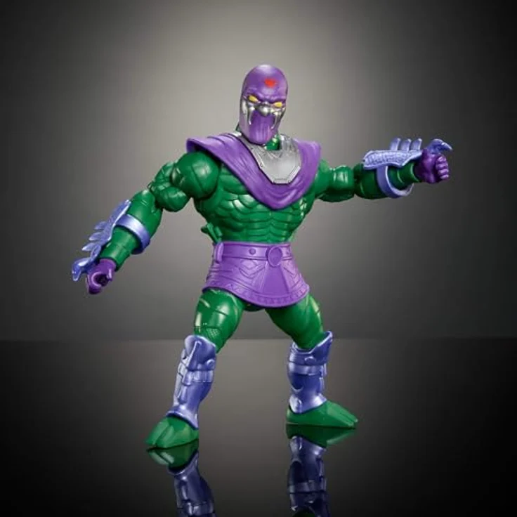 Masters of the Universe Origins Turtles of Grayskull Deluxe Actionfigur, beweglicher König Hiss als Fußsoldat mit 16 Bewegungspunkten, ca. 14 cm, abnehmbare Rüstungsteile, JBN07 – Bild 3