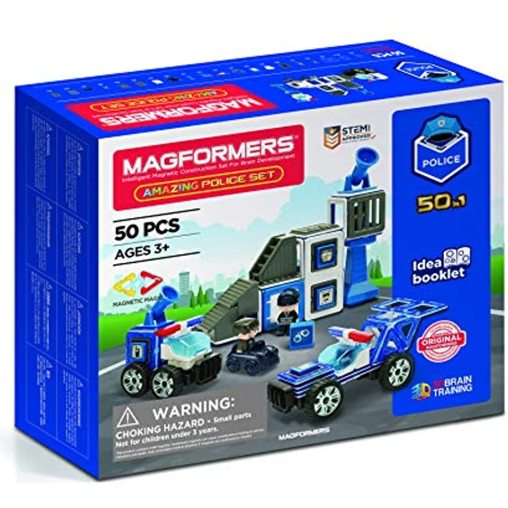 Magformers Amazing Police Set 50 pcs (3070), 717002 – Bild 1