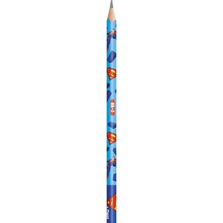 Maped SUPERMAN Bleistifte HB blau, 6er Set mit ergonomischem Griff und bruchsicherer Mine – Bild 3