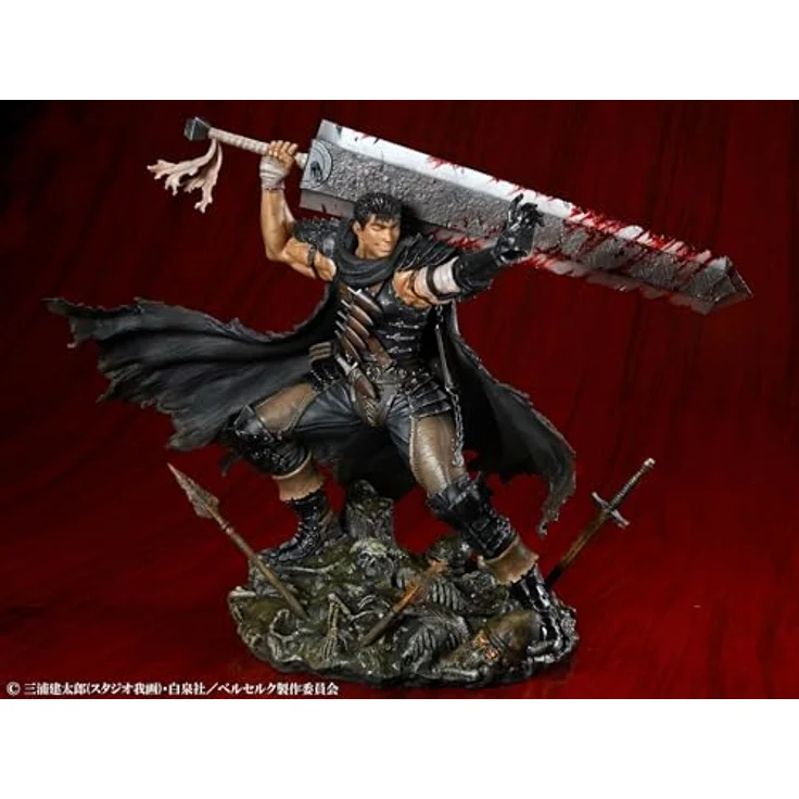 Medicos Entertainment Guts Black Swordsman Ver. Statue, 26,5 cm, Berserk, 1/7 Maßstab, detailgetreu gefertigt – Bild 5